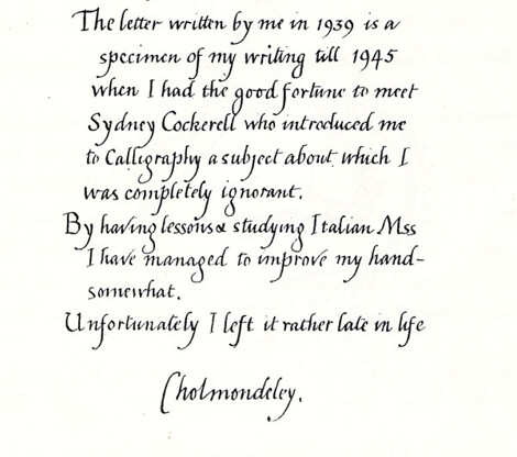 Example of Italic Handwriting