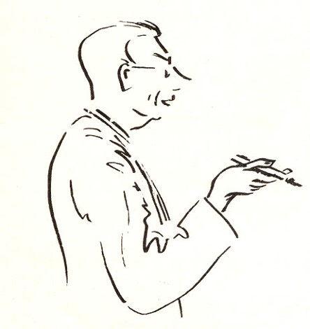 A drawing of Alfred Fairbank