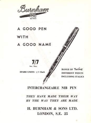 Burnham Pens - A good pen with a good name