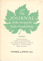The Journal of the Society for Italic Handwriting
